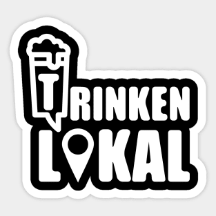 trinken lokal Sticker